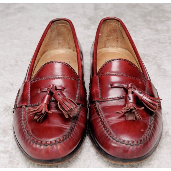 Cole Haan Men\'s Brown Leather Fringe Loafers Slip On Dress Shoes Size 11.5 BRAGANO by COLE HAAN Tassel Loafers Dress Shoes Sz. 11.5 N  main image 4